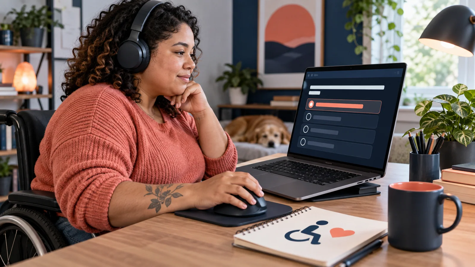 Candidate uses accessibility tools during an online hiring assessment